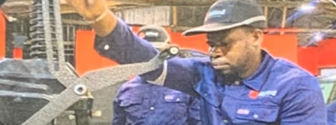 An Allied Autotech technician at work in the Port Harcourt workshop